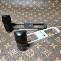 초경량 에보니 우드 L 타입 브래킷 ArcaSwiss RRS 삼각대 볼 헤드 플레이트 베이스 그립 핸들 니콘 FM2 카, 01 Black