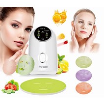 Miredor 100% 순수 천연 과일 및 채소 자동 페이스 마스크 메이커 가정용 선물 여성용 과일 마스크 기계, 한개옵션1, 한개옵션0