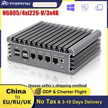 2.5G 소프트 라우터 펜티엄 N6005 셀러론 N5105 4 인텔 i226V 2500M 네트워크 카드 TPM2.0 3x4K @ 60Hz VPN 서버 방화벽 미니 PC, 해외공급사, Intel Celeron N5105 + AU, 16GB DDR4 512GB NVMe