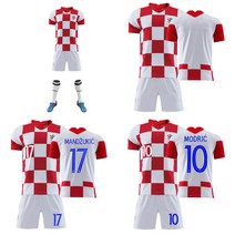 2021 크로아티아 홈 반팔축구유니폼세트 B560