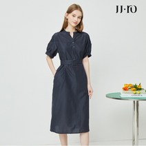 JJ지고트 JJ.ro 펀칭 메시 배색 원피스 GM5M0OPT2