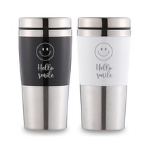 스테인리스 스텐텀블러 기념품 답례품 굿즈제작, 메탈스마일스텐텀블러, 1개