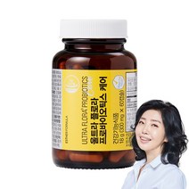 여에스더 울트라플로라 프로바이오틱스 케어 유산균 케어 프리미엄, 300mg, 60캡슐 x 2병, 2개