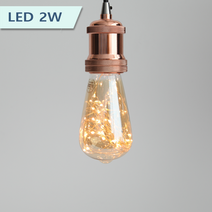 LED 에디슨 가지형 ST64 은하수 2W (엘포스)