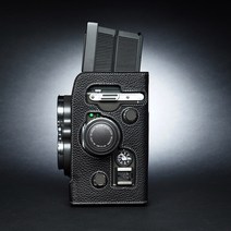 Rolleiflex 2.8gx 롤라이플렉스 중형 필름카메라 소가죽 케이스, 블랙 화이트라인, 1개