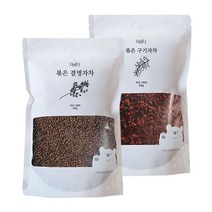 더하다 볶은 결명자구기자차 SET 깨끗이 세척하고 증숙하여 볶아낸 결명자 500g 구기자 200g 세트 국산 국내산 침출차, 1세트
