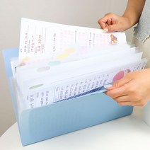 찌릿마켓 A4 아코디언 파일, 화이트