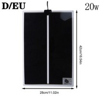 온열매트 비바륨 테라리움 히트 매트 14W 20W 온도 조절기 컨트롤러 따뜻한 히터 방수 등산 애완 동물 난방, 02 D