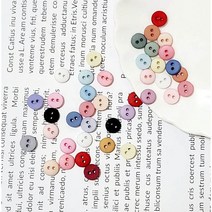 파스텔 미니단추 원형6mm 인형단추 인형옷만들기, 4연핑크