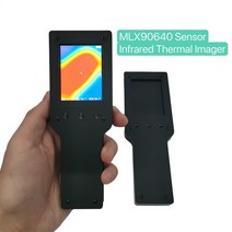 열화상카메라 휴대용 산업용 MLX90640 24 인치 휴대용 IR 열 화상 카메라 1000mAh USB 충전식 적외선 측정, 한개옵션0