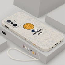 우주 비행사 실리콘 전화 케이스 샤오미 미 11 라이트 5G NE 후면 커버 12s 울트라 12x12s 10 프로 끈이 있, 01 For Mi 10, 05 B-YK000305