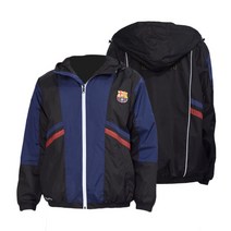 FC 바르셀로나 공식 정품 반사 스트라이프 봄 바람막이 스포츠 재킷