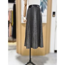 [4CUS]포커스 (FW2J7SK0298) NO5 레터링 밴딩 플리츠 스커트