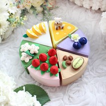 펠트 조각케익 만들기 DIY 펠트공예 바느질, 단품