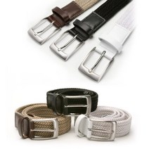 유럽골프박람회 호평 길이조절형 남여 스판 벨트 남성용 웨어 혁대 허리, 34인치, 화이트