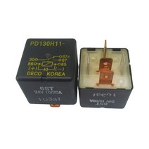 2개 100% 릴레이 굴삭기 자동 PD130H11-65T 24V PD130H11 65T 24VDC 5PIN 10/20A, [01] 2개