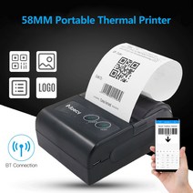 포스트잇 프린터 라벨링기 58mm 미니 휴대용 무선 감열식 라벨 영수증 슈퍼마켓 상점 레스토랑용 Exrpress 명령