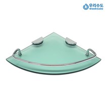 강화유리 코너선반 욕실선반 화장실 다용도 유리선반 욕실 유리