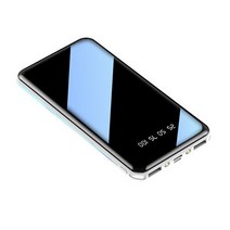 오디오케이블 30000mAh 보조베터리 LED 스플레이 듀얼 USB 빠른 충전 하이 엔드 토치 충와 외부 배터리, 01 white_01 30000mAh