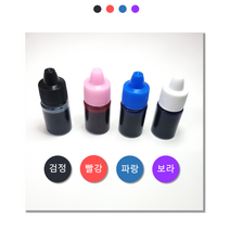 만년 스탬프 리필 잉크 속건성 도장, 1.검정색 잉크