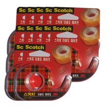스카치 3M 다용도 셀로판테이프 디스펜서 581 18 mm x 15 m, 48개