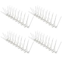 버드스파이크 비둘기 조류 새 퇴치 퇴치망 버드가드 실외기 4 pcs 와 겁을 제거 해충, 25cm x11cm, 4개