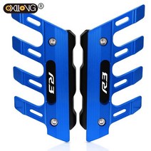 할리데이비슨 호환 야마하 YZFR3 R3 2015-2021 2020 용 오토바이 머드 가드 프론트 포크 프로텍터 블록 펜, 04 Blue With LOGO