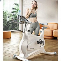 다있상 실내자전거 좌식 사이클 바이크 가정용, (추천)흰색-이중 저항/블루투스/음소거