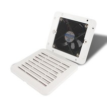 코번트 RV 트레일러 카라반 캠핑카 사이드 에어 사일런스 배기차량액세서리차량스타일링 12V 8W 화이트 냉장고 벤트 팬 포함, [01] White strong wind, 01 White strong wind