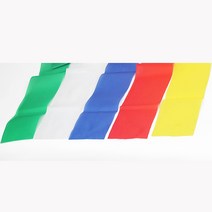 소고띠 5색상 소고 사물놀이 어깨띠 삼색띠, 초록(1개)