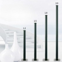 휀스기둥 고정 철망지주대 그물망 울타리 지지대 쇠기둥 메쉬휀스기둥 담장 바리게이트 앙카형 기초형 기둥 5개세트, B.1.8mx1mm(5개)