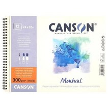 12매 A4 몽발 300g 스프링제본 수채패드 캔숀, 상세페이지 참조