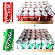 롯데칠성 코카콜라 칠성사이다190ml 30캔(1박스) 코카콜라190ml 30캔(1박스), 59개