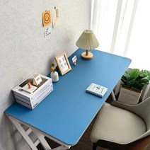 사무실 독서실 책상 매트 식탁보 겸용 방수 테이블보 거실 협탁 러너 홈인테리어 커버 집들이 선물, 90X75cm, I_바다색 3.5mm