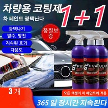 1+1자동차 광택복원제 차량용 코팅제 차량스크래치500ml 고온에 강하고 산화 방지순간으로 나노 보호막 형성, 500ml*2