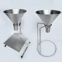 피노키오깔대기 거름망깔때기 오일 스틸 미니 소분용, 간이선반+스텐 깔대기(7cm)