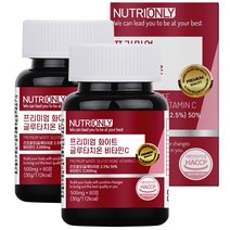 뉴트리온리 프리미엄 화이트 글루타치온 비타민C, 60정, 2개, 30g