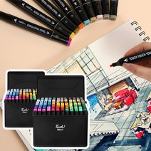 디자인 마카펜 마카세트 트윈 미술 드로잉펜 60색 80색