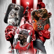 와우박스 주문제작 NBA 시카고불스 레전드 마이클 조던 싸인 유니폼 농구 에어팟 버즈 무선 이어폰 케이스, 무광 하드케이스, 버즈 라이브(밑판 흰색)