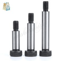 M5 M6 M8 M10 직경 = 6 8 10 12mm 등급 12.9 강철 육각 육각 소켓 캡 헤드 숄더 롤러 베어링 나사 볼트 고, 07 70mm, 02 M6 shoulder dia 8mm