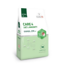 네츄럴랩 케어4 다이어트&면역 유기농 70% 기능성 건식사료, 다이어트, 4kg, 1개