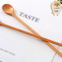 롱 티스푼 2P 커피수저 나무스푼 나무티스푼 요거트스푼 젤라또스푼 커피티스푼 커피숟가락 원목티스푼