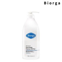 바이오가 바디워시 밀크 판테놀 헤어&바디워시 오일프리 1000ml 약산성 헤어 앤 바디클렌저 biorga bodywash 여자 남자