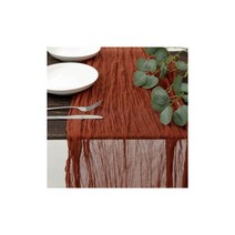 테라코타 테이블 러너 웨딩용 치즈 클로스 코튼 거즈 8 개 12 24, 8Pcs, Rust Orange