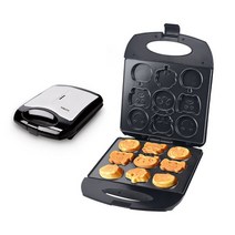 호두과자기계 1400W 전기 케이크 220V 카톤 베어 귀여운 비 스틱 코팅 주방 베이킹 메이커 간식 디저트, 1.Cake Maker - 220V EU Plug -