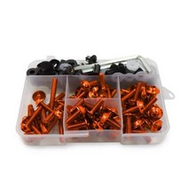 오토바이 CNC 풀 페어링 볼트 키트 차체 나사 야마하 YZF R1 R1M R15 R25 R3 R6 R125 MT07 MT09 MT10 FZ6 FZ8, KR, 주황색