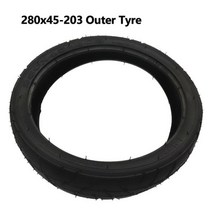 280x45-203 타이어 어린이 세발 자전거 아기 트롤리 280x45 내부 튜브 공압 타이어에 적합, outer tyre