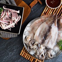 [태평양수산] 간편 국내산 손질오징어 6마리 내외 & 1.5kg내외, 1500, 1팩