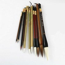 문방사우 필방 바림 붓 어 번체 그림 브러시 세트 부드러운 모직 머리 서예 브러쉬 잉크, 없음