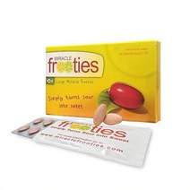 Miracle Berry Fruit Tablets:TEN tablets Yellow Box Miracle Fruit Frooties Miraculin Tablets Large Si